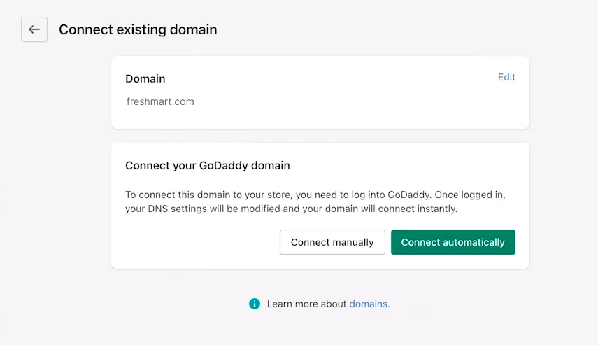Connect your third party domain without domain's dns settings