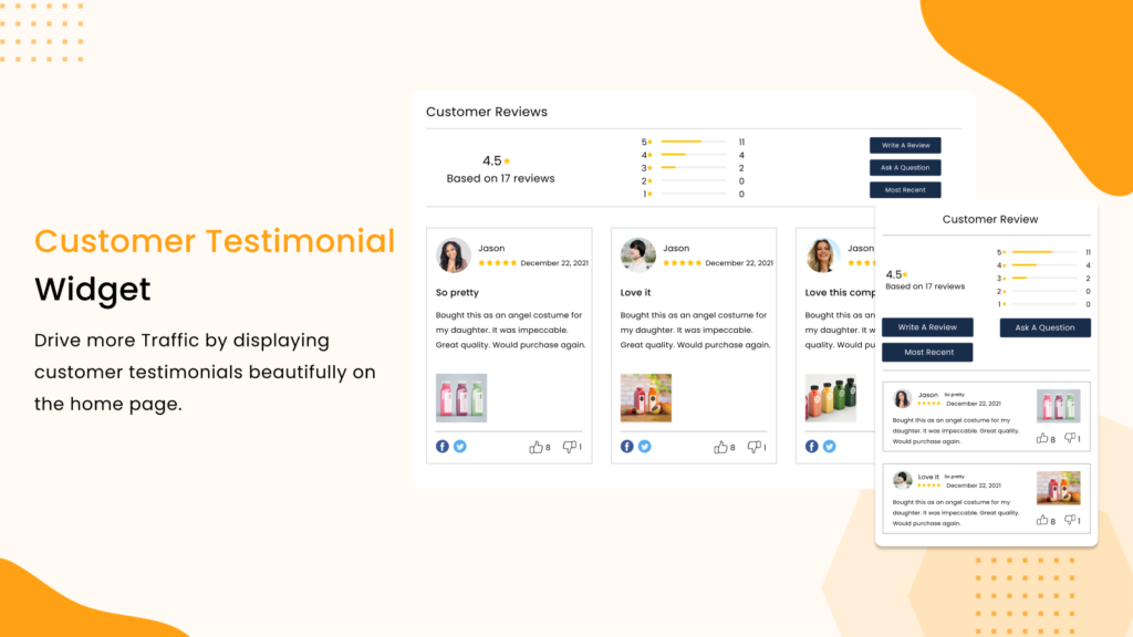 Reviews and Q&As Widget - Shopify app store
