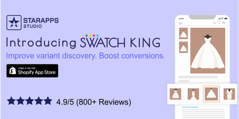 Swatch King ‑ Variant Options - Product Swatches, Swatches on Collection Page, Product Groups