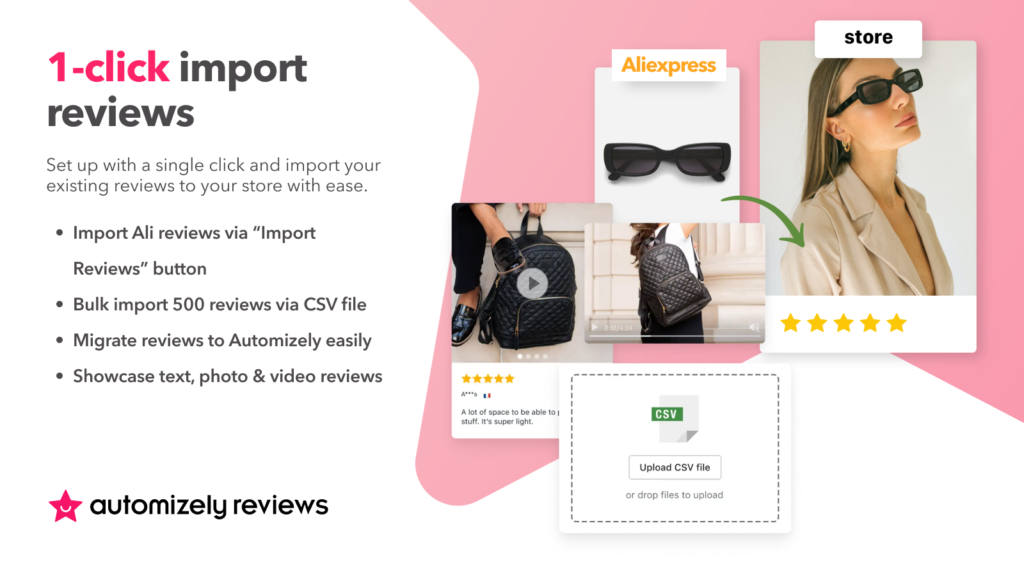 Automizely Product Reviews - 1-Click Reviews Import 