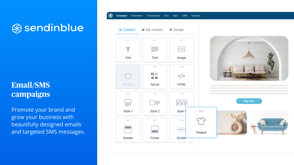 Sendinblue - Build beautiful campaigns with our drag & drop email builder