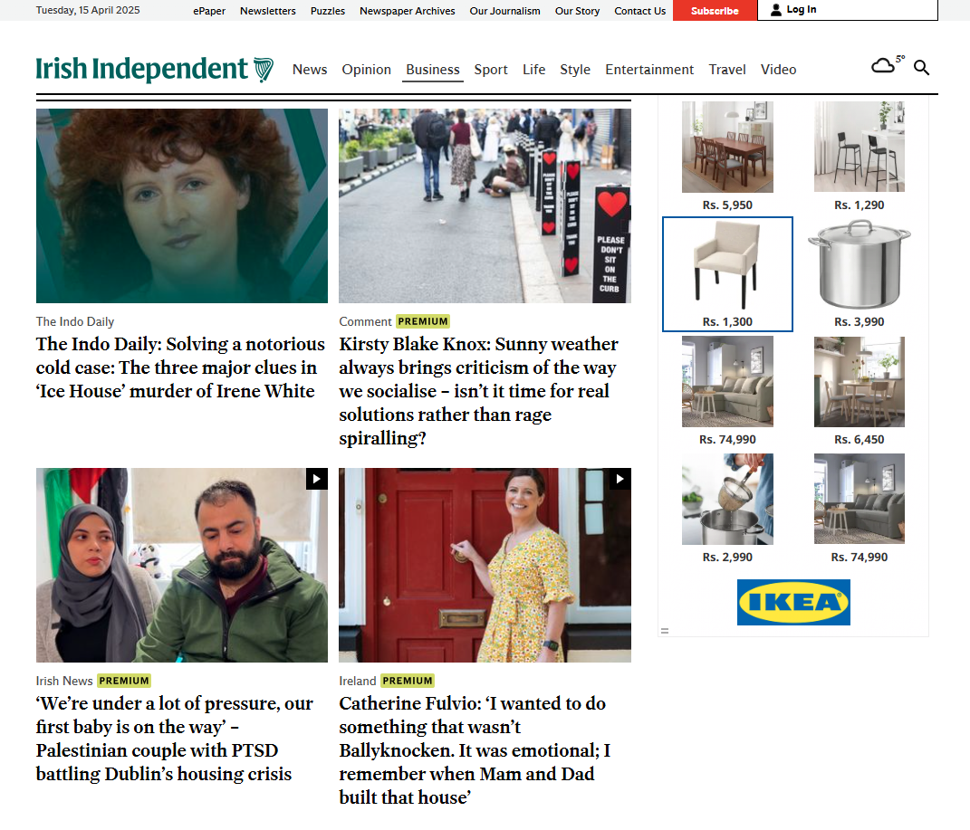 below articles or blog posts native advertising examples