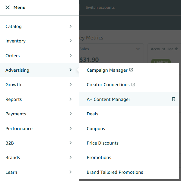 how to create amazon a+ content step by step process