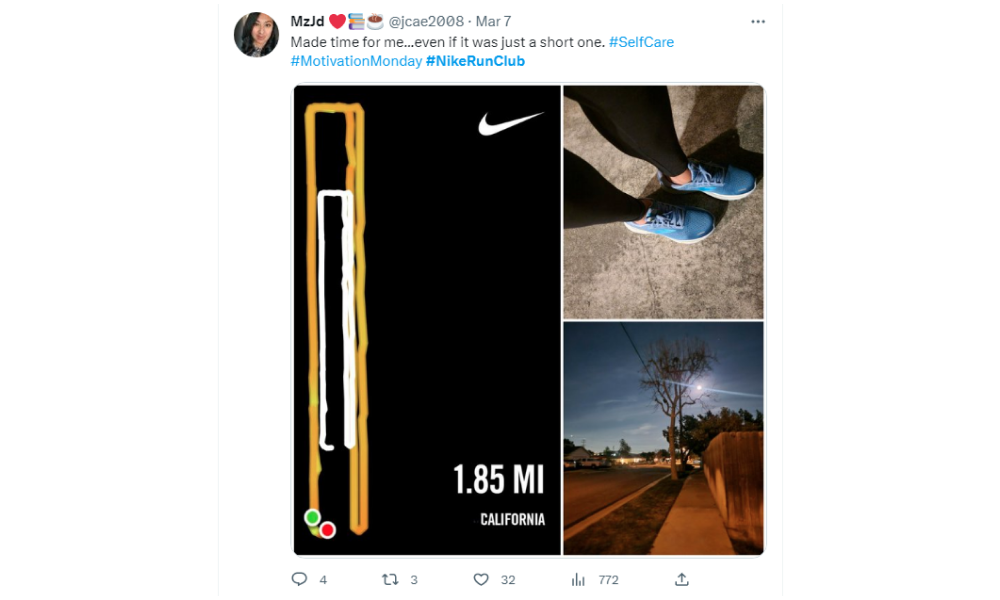 Nike - share user generated content
