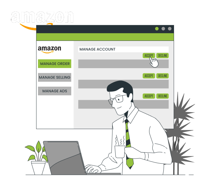 amazon account management service page image