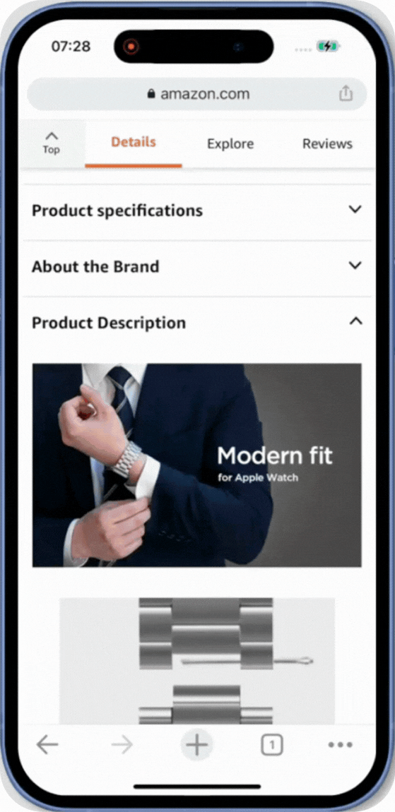 Amazon A+ content mobile optimization by Spigen - Successful Amazon Brand Showcase