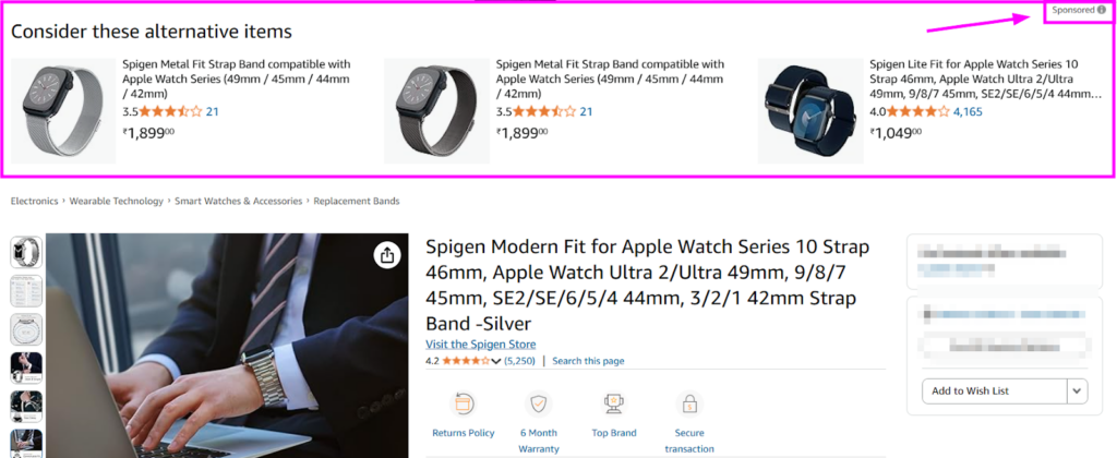 Amazon advertising strategy used by Spigen - Successful Amazon Brand Showcase
