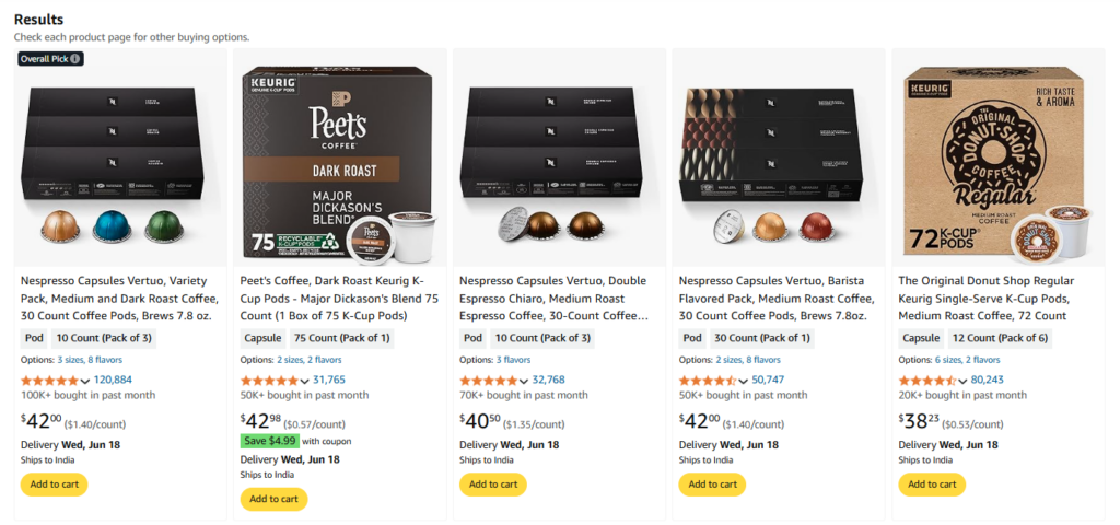 Amazon pricing strategy by Nespresso - Successful Amazon Brand Showcase