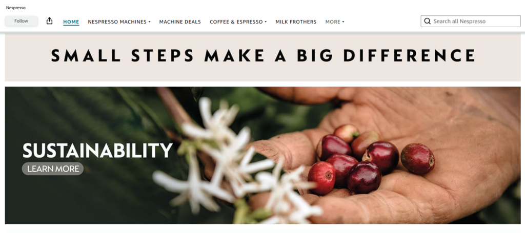 Brand Storytelling & Trust Building Elements on Amazon Brand Store
