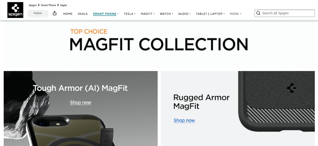 Brand Storytelling & Trust Building Elements on Amazon Brand Store (storefront)
