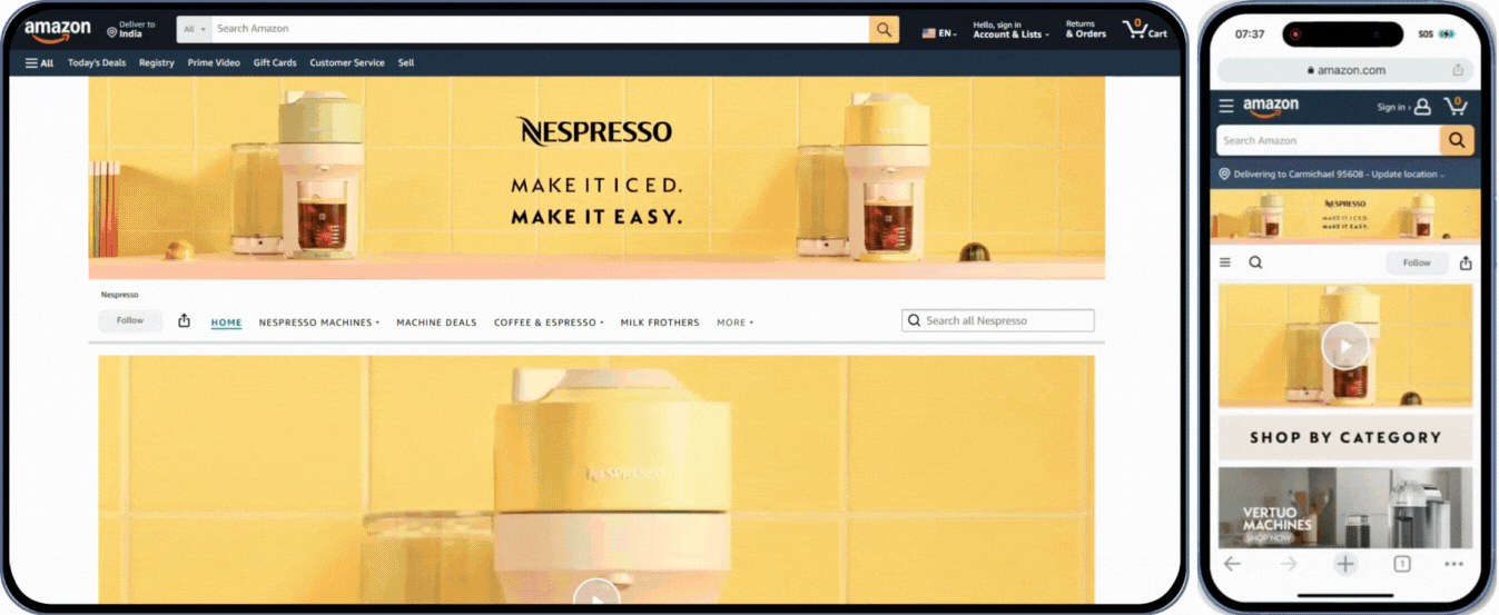 Nespresso – Amazon Brand Store