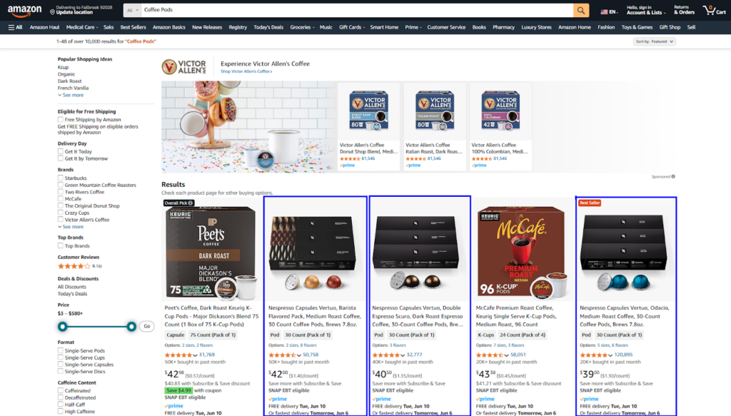 nespresso – Amazon Product Listing & Amazon SEO