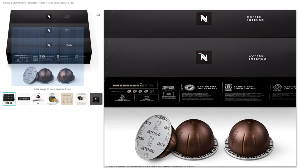 Nespresso – Amazon Product Listing Product Visuals