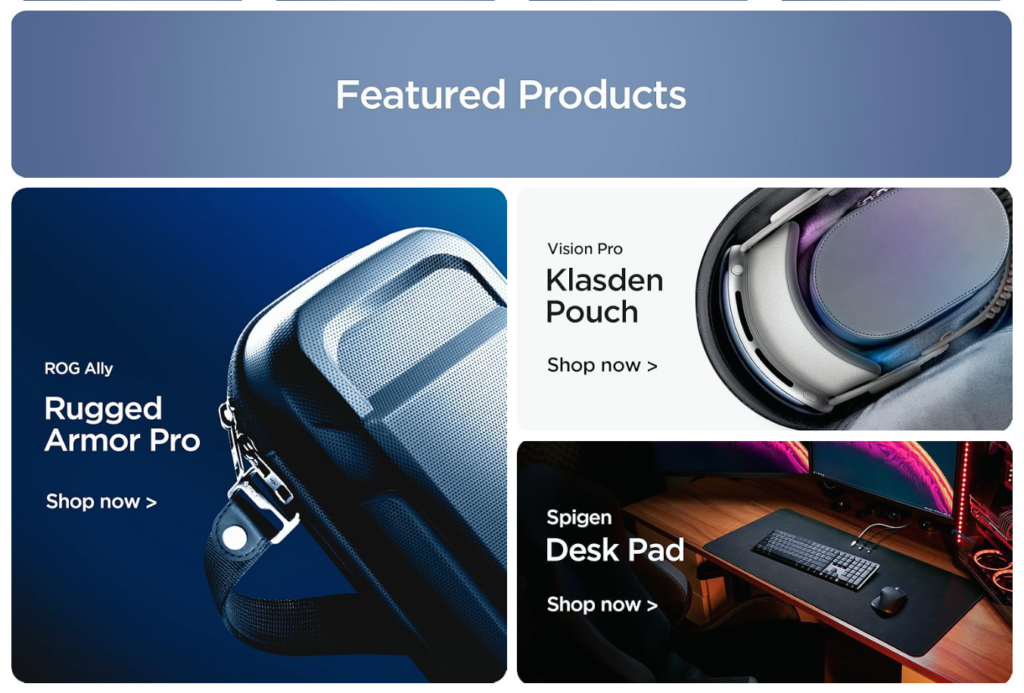 content personalization on Spigen’s Amazon Brand Storefront
