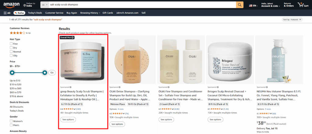 Goop Beauty – Amazon Product Listing & Amazon SEO