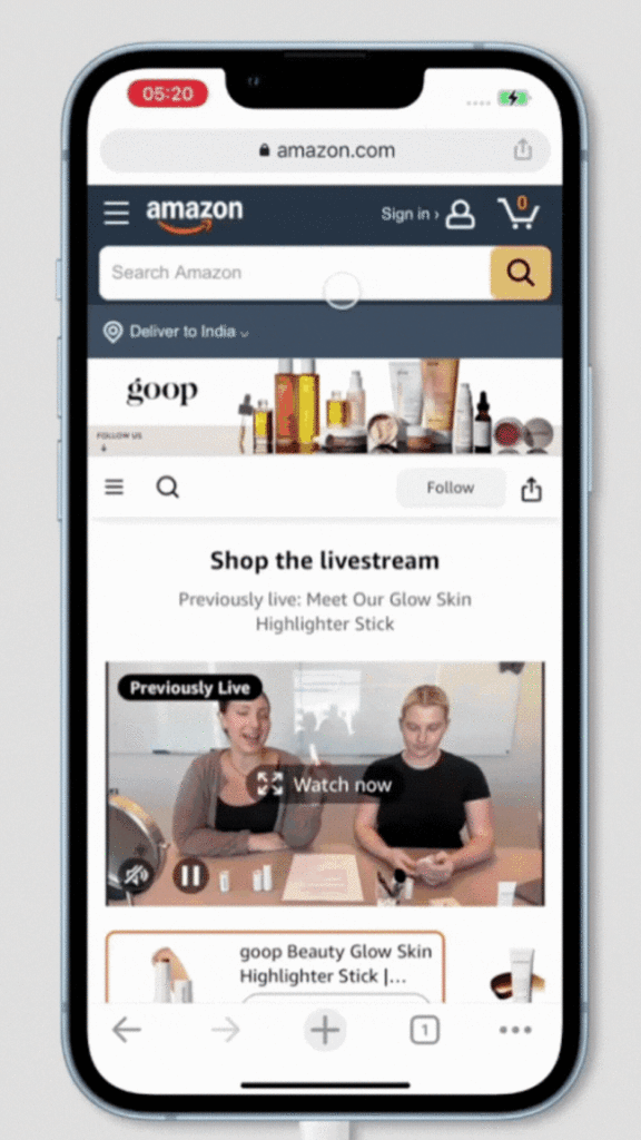 Goop Beauty’s mobile storefront