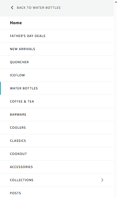Navigation & Category Organization on Stanley's Amazon Brand Storefront
