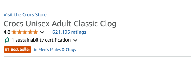 Crocs – Amazon Product Listing Title Optimization