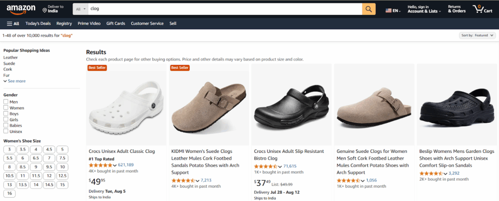 Crocs – Winning with Optimized Listings and Smart SEO on Amazon