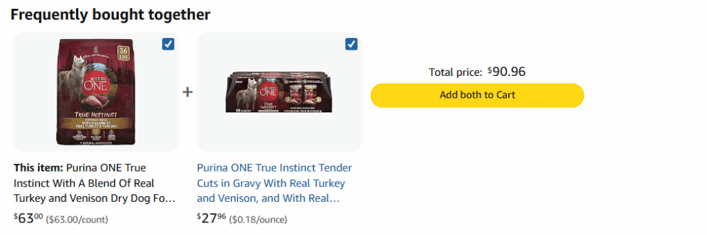 Purina ONE Frequently bought together bundle