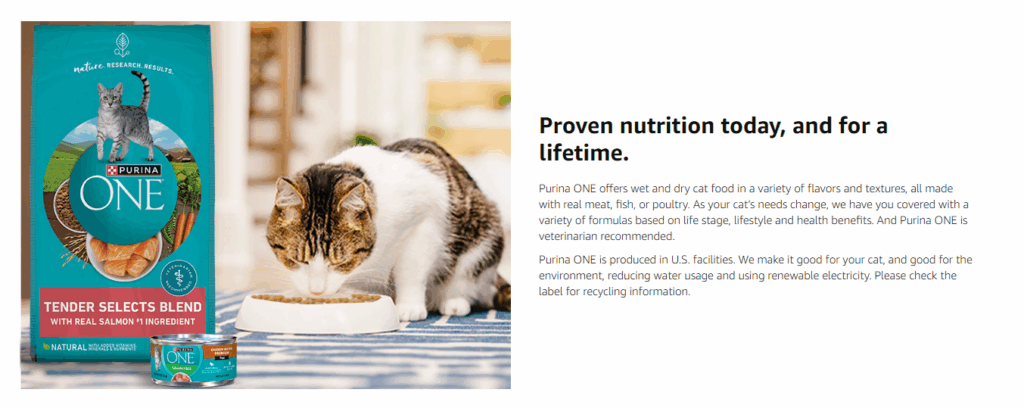 Purina ONE copywriting
